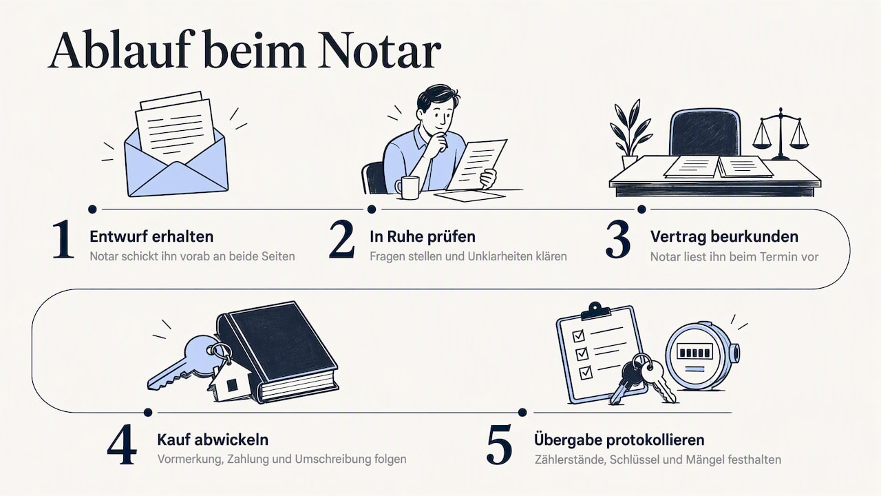 Notar, Kosten und Steuern — overview diagram
