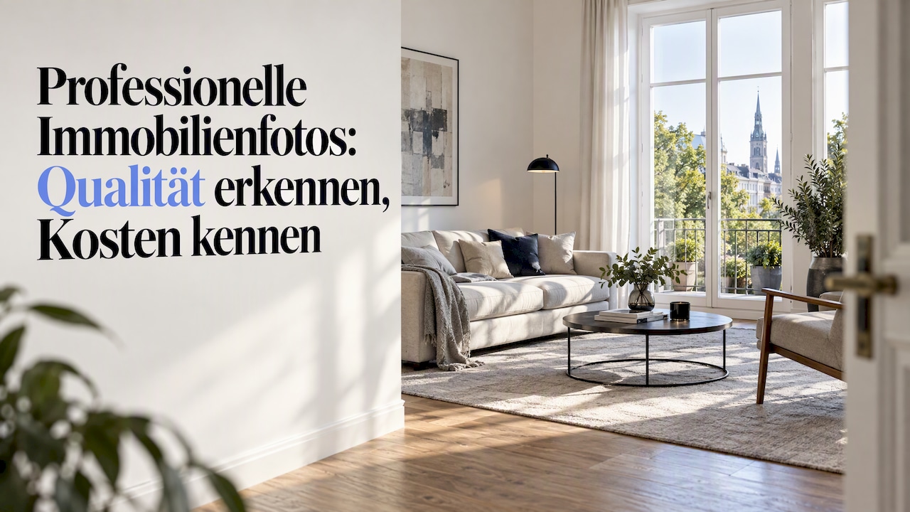 Professionelle Immobilienfotos: Qualität erkennen, Kosten kennen